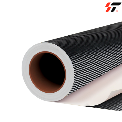 Самоклеющаяся пленка T5303 черный карбон метражом 