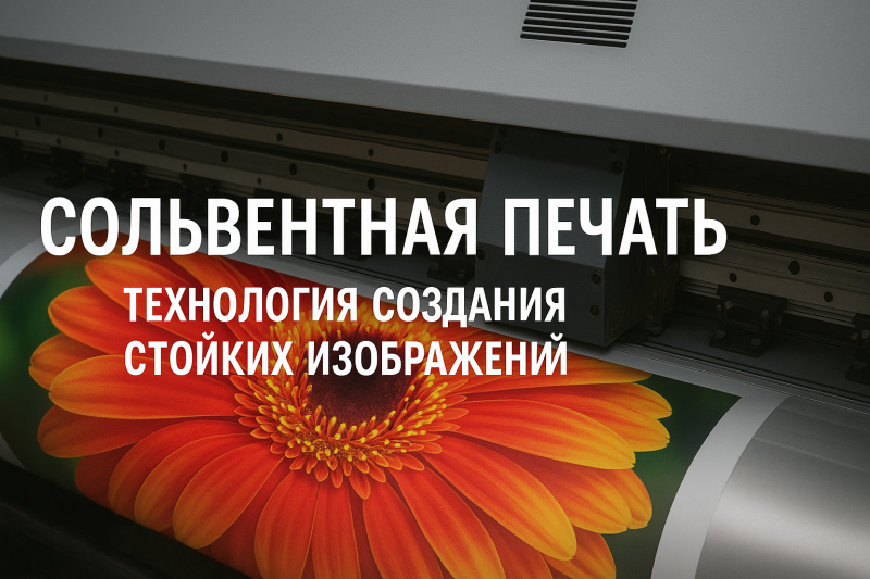 Сольвентная печать - Технология создания стойких изображений