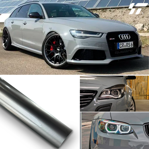 Пленка LM0002 Жидкометаллическое серебро метражом 