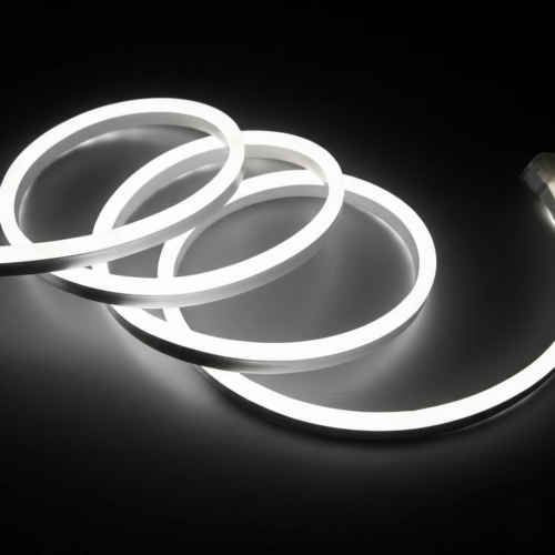 Гибкий неон Холодный белый 12000K*6 мм*100 м*7.2W*12V*120D/m 