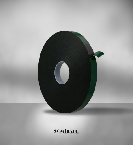 Вспененная двухсторонняя клейкая лента (черная) (1,0*50м) SH322-CB