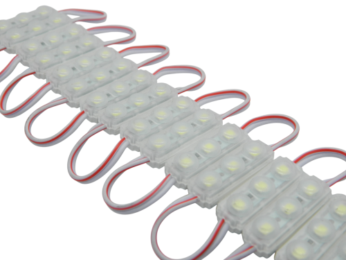 Диоды 3-х точечные Белые маленькие с линзой 2835-2909-0,8W