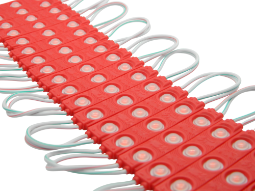 Диоды 3-х точечные Красные с линзой 2835-6113-G5-13000К-1.2W