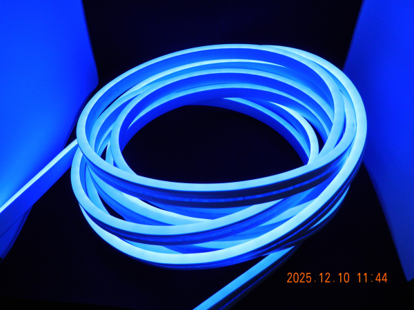 Гибкий неон Синий 6 мм*100 м*7.2W*12V*120D/m