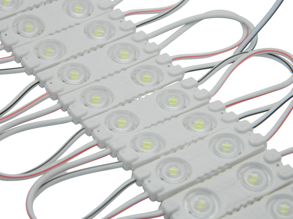 Диоды 2-х точечные Белые маленькие с линзой 2835-3912-0.6W