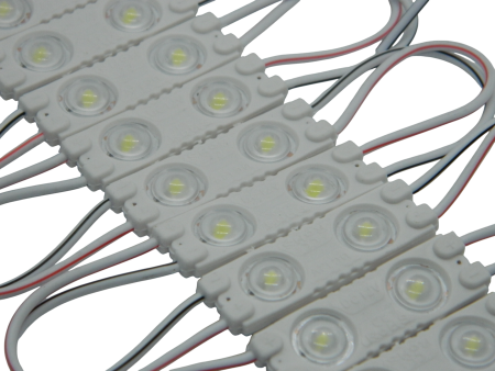 Диоды 2-х точечные Белые маленькие с линзой 2835-3912-0.6W