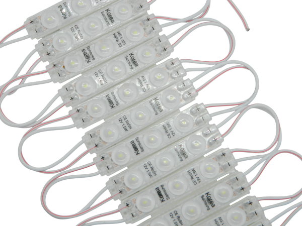 Диоды 3-х точечные Белые c линзой 2835-6313-Samsung-13000K-1.5 w