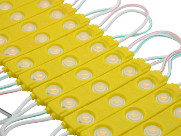 Диоды 3-х точечные Желтые c линзой 2835-6113-G5-13000К-1.2W