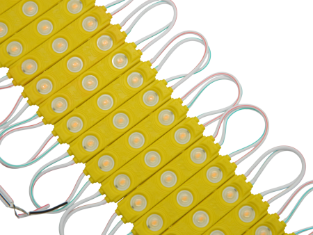 Диоды 3-х точечные Желтые c линзой 2835-6113-G5-13000К-1.2W