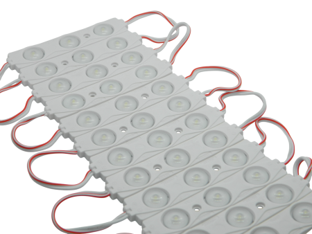 Диоды 3-х точечные Белые c линзой 2835-8518-13000K-1.5 w